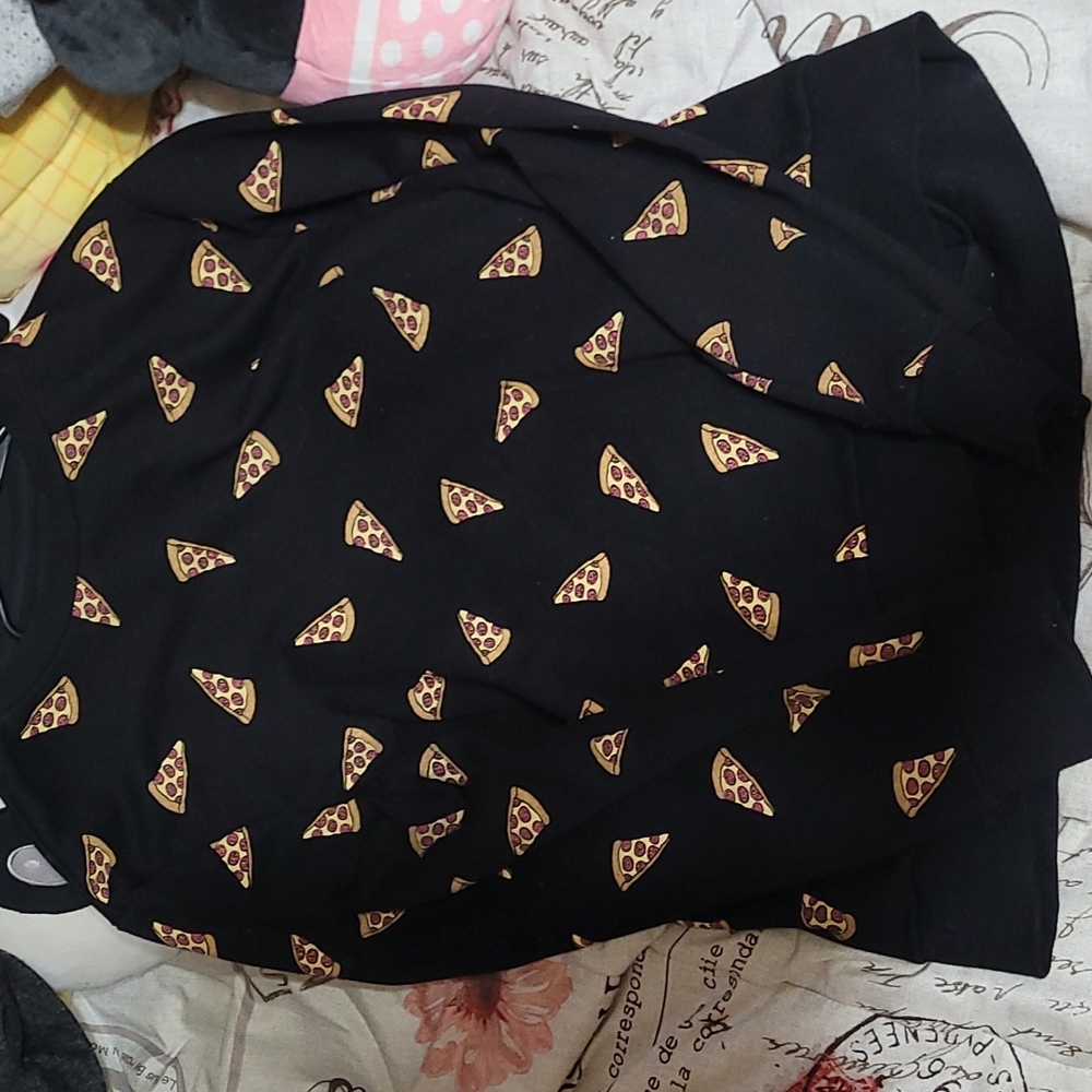 Sweater with pizza on it